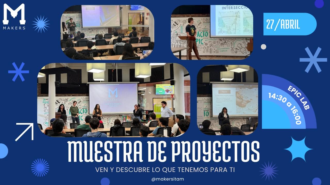 Invitación a la muestra de proyectos de abril de 2026